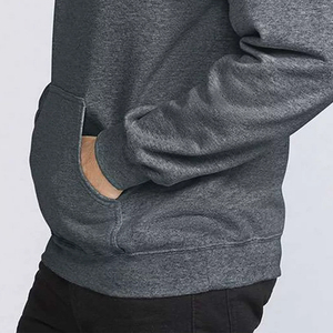 Sweat à capuche zippé en molleton 100 % coton uni pour jeunes, style streetwear, décontracté, hiver, impression numérique, respirant - Product Image 6
