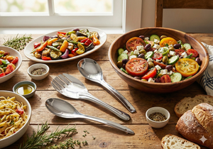 Juego de 3 Utensilios de Servir de Acero Inoxidable Multiusos con Ranuras, para Servir Pan, Hechos de Metal Resistente - Product Image 2