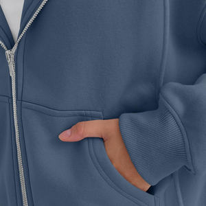 Sweats à capuche pour femmes Streetwear décontracté Chiffres d'épaule goutte Respirant Eco-friendly Hoodies Sweats à capuche tricotés pour les femmes - Product Image 6