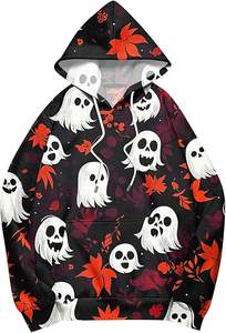 Sudaderas con capucha informales de invierno para hombre 100% algodón Color sólido Ajuste regular Diseño de bolsillo ecológico transpirable - Product Image 5