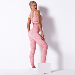 Ensemble soutien-gorge et soutien-gorge de yoga sans couture, leggings et ensembles de soutien-gorge de yoga, ensembles de yoga, de sport, de fitness et de fitness personnalisés OEM - Product Image 6