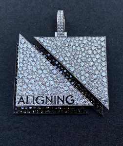 Pendentif Avion en Argent Massif 925 de 3,5 Pouces avec Moissanite, Style Hip Hop Iced Out, pour Chaîne Cubaine - Product Image 4