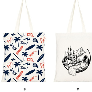 Extra <b>Large</b> Women's Handbags Promotional Logo Printed Cotton and Jute Laminated Woven Shopping <b>Bag</b> with Leopard Pattern - Product Image 1