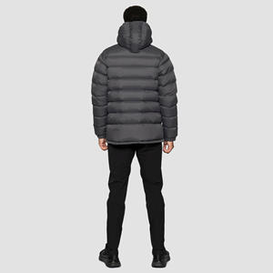 Veste de marque réfléchissante pour hommes, poignets réglables, thermoscellé, matelassé, gris jais, rembourré - Product Image 4