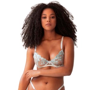 ชุดเดซี่ทิวลิปบรา-ชุดชั้นในผ้าบางปักลายไม่มีซับในโปร่งใสทันสมัยละเอียดอ่อนสง่างาม-ตัวโลล่า - Product Image 3