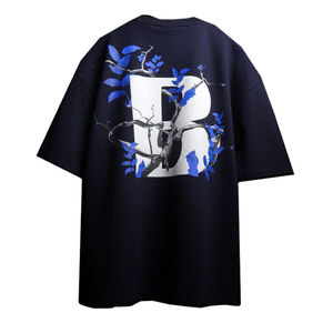 Camisetas de hombre con estampado de soplo 3D con logotipo personalizado al por mayor a la venta último diseño camisetas con estampado de soplo de cuello redondo con logotipo - Product Image 1