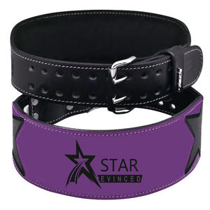 El mejor diseño Durable cuero de vaca Powerlifting cinturones de levantamiento de pesas gimnasio hebillas de cuero para levantamiento de pesas - Product Image 3