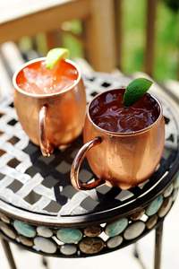 Tasse Mule de Moscou en cuivre pur martelé en métal de qualité supérieure de 18oz pour boissons réfrigérées café vin cuisine maison Bar cadeau de mariage - Product Image 3