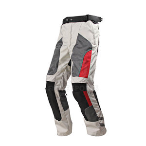 Pantalon de moto pour homme coupe-vent respirant écologique léger en Cordura/Polyester avec protections aux genoux et empiècements extensibles haute performance - Product Image 1