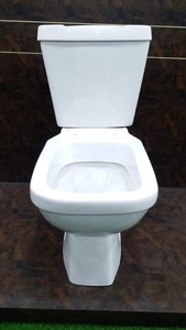 Qualité d'exportation P/S-Trap symphonique par gravité rinçage céramique sanitaire WC forme carrée salle de bain deux pièces placard à eau - Product Image 3