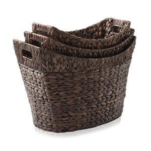 Cesta de almacenamiento de jacinto de agua sostenible, gran oferta de cestas de contenedores al por mayor - Product Image 2