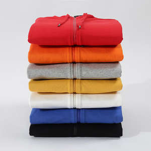 Survêtement à capuche de luxe épais en coton vierge imprimé de logo personnalisé unisexe broderie polaire en vrac sweats à capuche pour hommes - Product Image 5