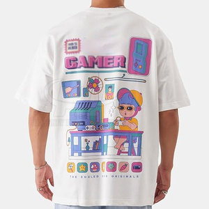 เสื้อยืดโอเวอร์ไซส์ผู้ชาย ปรับแต่งได้รวดเร็ว ผ้าฝ้าย 100% แห้งไว ระบายอากาศดี ขายดี - Product Image 4