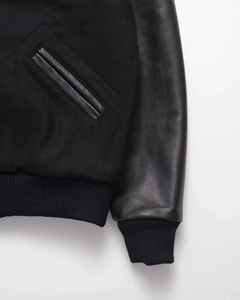 2025 ropa informal de invierno de alta calidad Chenille bordado manga de cuero chaqueta de béisbol personalizada parches de bombardero chaqueta Letterman - Product Image 3