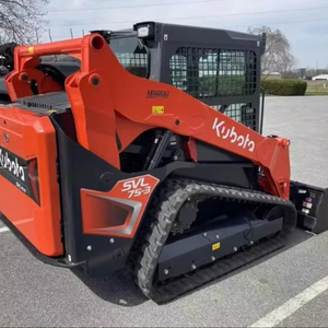 Chargeuse sur chenilles compacte Kubota SVL75-2 d'occasion Skid Steer en caoutchouc haute puissance avec cabine à vendre - Product Image 1