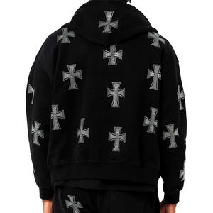 2025 fait à la main hommes vêtements d'extérieur dernier Style plus récent entièrement personnalisation casual porter strass sweats à capuche - Product Image 2