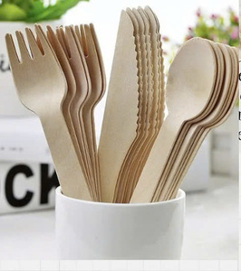 Couverts jetables en bois biodégradables de haute qualité 100% Style moderne écologique du Vietnam pour les fêtes - Product Image 3
