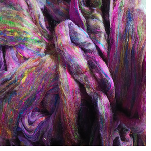 Astilla de seda Sari hecha a medida hecha de fibras de seda Sari recicladas disponibles en formas multicolores para reventa - Product Image 6