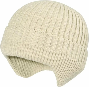 Gran oferta 2025, gorros cálidos de invierno, gorros, gorros de moda con estilo para mujer, gorros de punto de tela acrílica, Color personalizado - Product Image 4