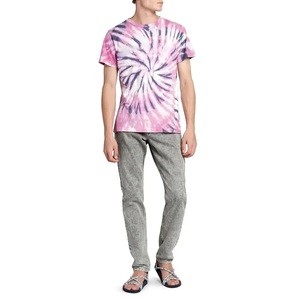 คุณภาพสูงMulticolor Men Acid Wash Tเสื้อStreetwear Customการพิมพ์โลโก้Acid Wash Tเสื้อ - Product Image 3