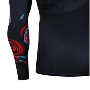 T-shirt de Compression personnalisé de haute qualité pour hommes vêtements de sport à manches courtes pour musculation Gym grande taille incluse - Product Image 5