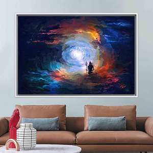 Tableau imprimé sur toile : élégant tableau moderne Lord Artwork pour la décoration de la maison, 1P : encadré blanc - Product Image 1