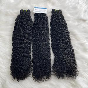 Vente en gros Extensions de cheveux humains à double tirage Extensions de cheveux bouclés Pixie Bundles Cheveux droits et ondulés - Product Image 2