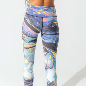 Custom women fitness <b>leggings</b> with logo breathable stretch fabric OEM design ideal for promotions gifting and bulk sales - Product Image 4