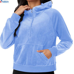 Sudadera con Capucha para Mujer de Talla Grande Más Vendida - Logotipo Frontal Bordado Personalizado 100% Algodón Felpa Servicio OEM - Product Image 2