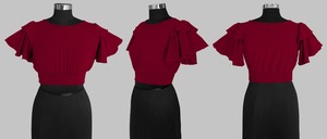 Ropa occidental informal para mujeres Tops occidentales rojos Tela de moda Premium Niñas Mujeres Ropa de oficina Tops occidentales para mujeres Exportador - Product Image 6