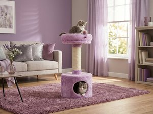 Fiona Lilac Bliss <b>Plush</b> <b>Cat</b> House Retreat - Product Image 5