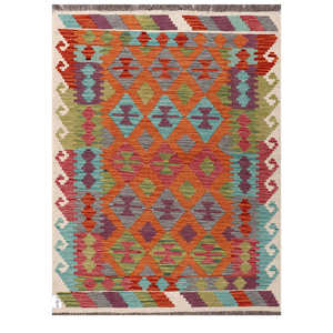 พรมกิลิมไมมาณา อัฟกานิสถาน ขนาด 171 x 126 ซม. พรมและชุดพรมแบบดั้งเดิมของชาวอัฟกัน - Product Image 1