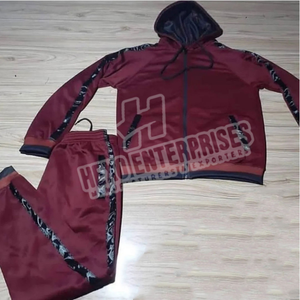 Comprar 2025 hombres Jogging Wear Training Chándales 100% algodón transpirable manga larga deportes cremallera chándales para hombres - Product Image 1