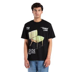 La última camiseta personalizada con estampado de pantalla para hombre, camiseta de gran tamaño con cuello redondo, camiseta de manga corta de algodón transpirable - Product Image 4