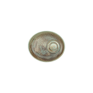 Plato Ovalado para Servir Coral de 20x17 cm - Porcelana con Aspecto Artesanal - Estilo de Diseño Wabi-Sabi - Product Image 1