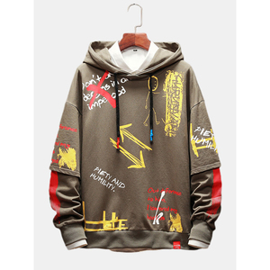 Sudadera con capucha para hombre con estampado personalizado Fabricantes de ropa Logotipo personalizado Sudadera con capucha de gran tamaño unisex Peso pesado - Product Image 2
