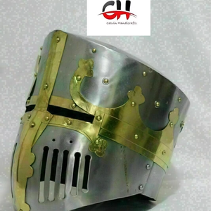 Calibre 18 Medieval Cruzado Gran Casco Caballero Templario Casco. - Product Image 3