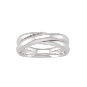 Ancho 5mm doble círculo 925 plata esterlina chapado en oro rosa logotipo personalizado accesorios de boda anillos de pareja - Product Image 5