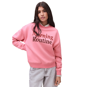 Sweat-shirt à manches longues pour femme, décontracté, hiver, 100% coton, col rond, impression numérique, poids lourd, logo sur le devant, séchage rapide - Product Image 1