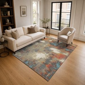 <b>RUGS</b> DEPOT LXDP-0203 Wholesale Beige Brown Ethnic Kilim Digital Printed Machine Washable Chenille Area <b>Rug</b> <b>Non</b> <b>Slip</b> - Product Image 2