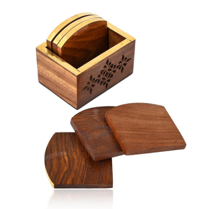 Casserole porte-pot carré bambou boisson caboteur maison cuisine bureau table à manger tasses à thé tasses à café canettes de bière bar verres à eau - Product Image 5