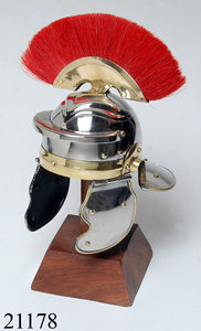 หมวกนายร้อยโรมันยุคกลางพร้อมขนนกยอด - Product Image 5