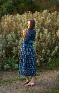 Nila Pure Cotton Handcrafted <b>Dress</b> Ethical <b>Boho</b> <b>Summer</b> Holiday Wear - Product Image 5