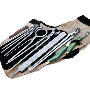 ชุดอุปกรณ์ตัดแต่งกีบม้า ผ้ากันเปื้อนหนัง คีมตัดกีบโค้ง ที่หนีบกีบ ที่ทดสอบความเจ็บปวด มีดตัดแต่งกีบแบบมีห่วง เหมาะสำหรับการตัดแต่งกีบม้า - Product Image 2