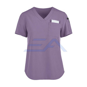 Tops Clásicos de Cuello en V para Mujer, Hechos en Pakistán, de Alta Calidad, Cómodos, Personalizables, para Uso Hospitalario, Servicio OEM - Product Image 1