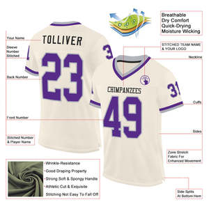 Maillot de football authentique en maille rétro, ensembles d'uniformes personnalisés, tenue d'équipe professionnelle, ajustement adulte, vêtements de club universitaire, 100% polyester UV - Product Image 6