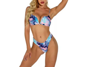 2025 nouveau Bikini Sexy personnalisé fait à la main pour les femmes 100% Spandex Nylon respirant Bikini à séchage rapide à vendre - Product Image 5