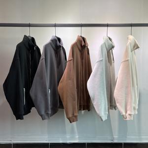 Suéter de cárdigan con cuello de pie de estilo americano para hombres y mujeres, tendencia de primavera y otoño, abrigo deportivo suelto, sudaderas con capucha profesionales - Product Image 2