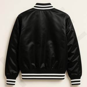 เสื้อแจ็กเก็ตผ้าซาตินปักลายได้ตามต้องการเสื้อผ้าแนวสตรีท - Product Image 2
