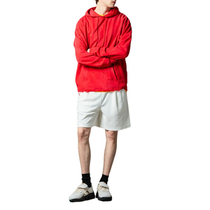 Sweat à capuche surdimensionné pour homme en coton éponge double couche avec poche en patchwork brodé personnalisé de haute qualité - Product Image 4